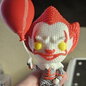 3D printed crochet style Pennywise